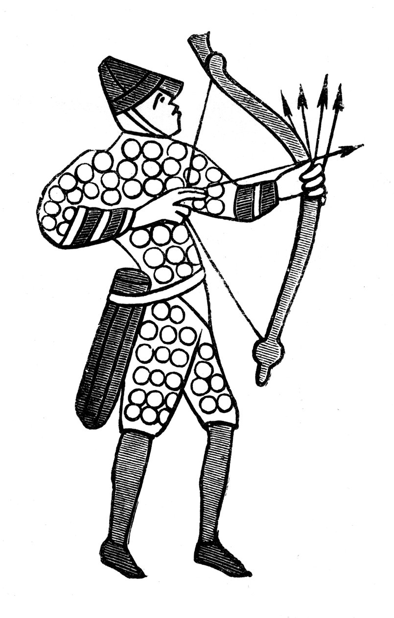 Norman jousimies, Bayeux Tapestry, 1070-luku, 1870 tekijältä Unbekannt