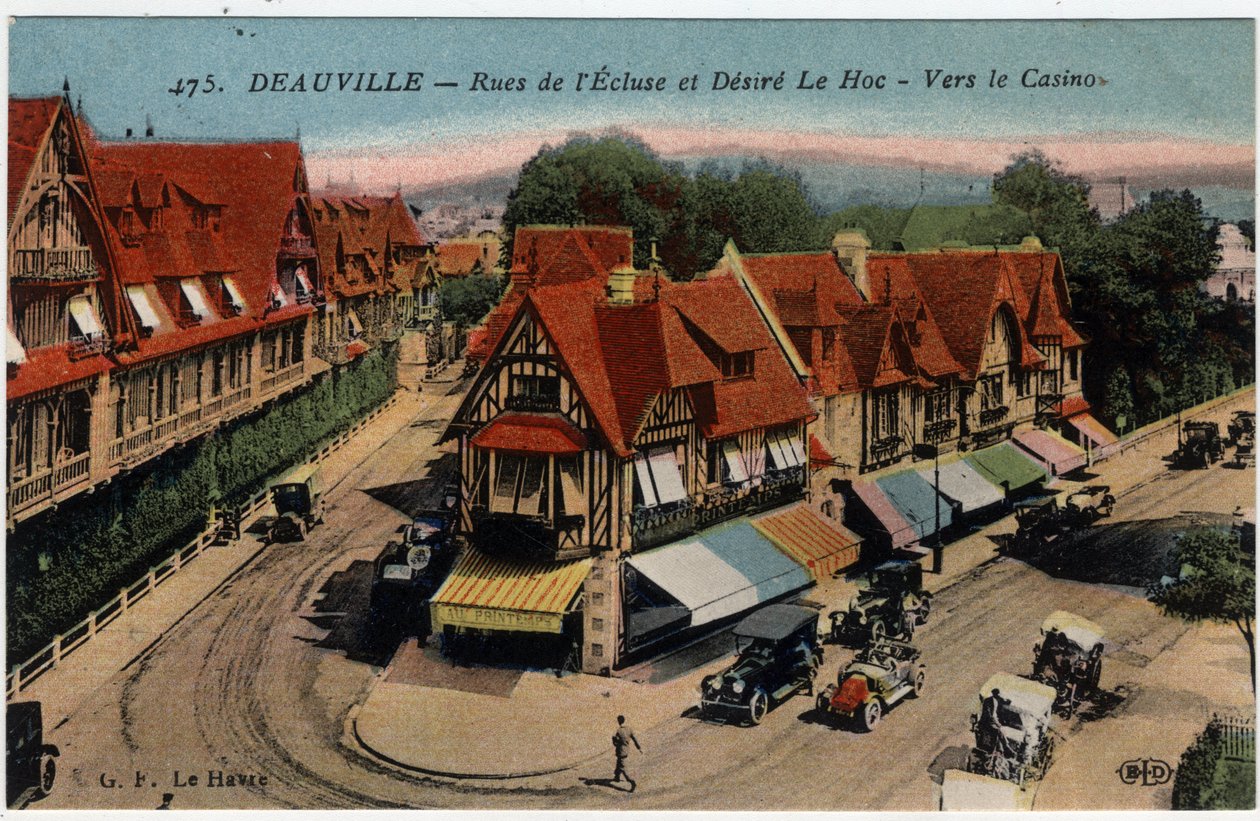 Normandia, Calvados (14), Deauville: ristikkorakenteiset talot de l