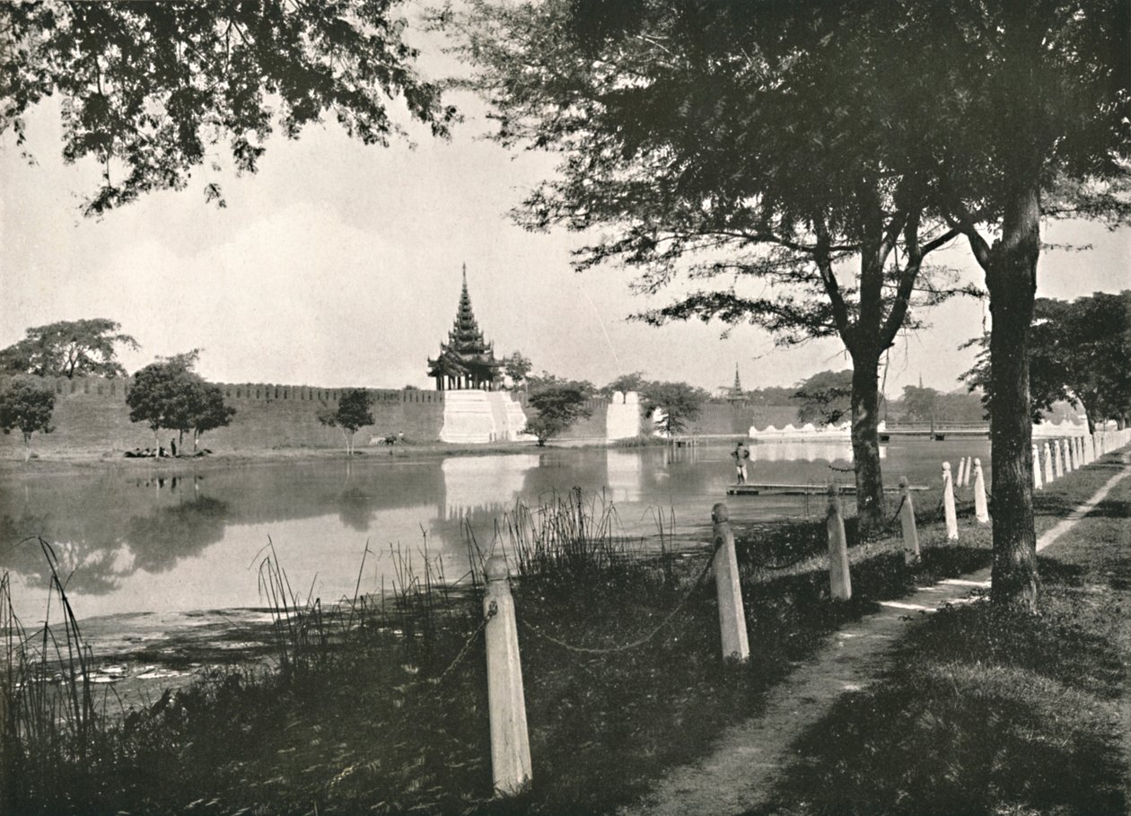 North Moat and Wall, Mandalay, 1900. tekijältä Unbekannt