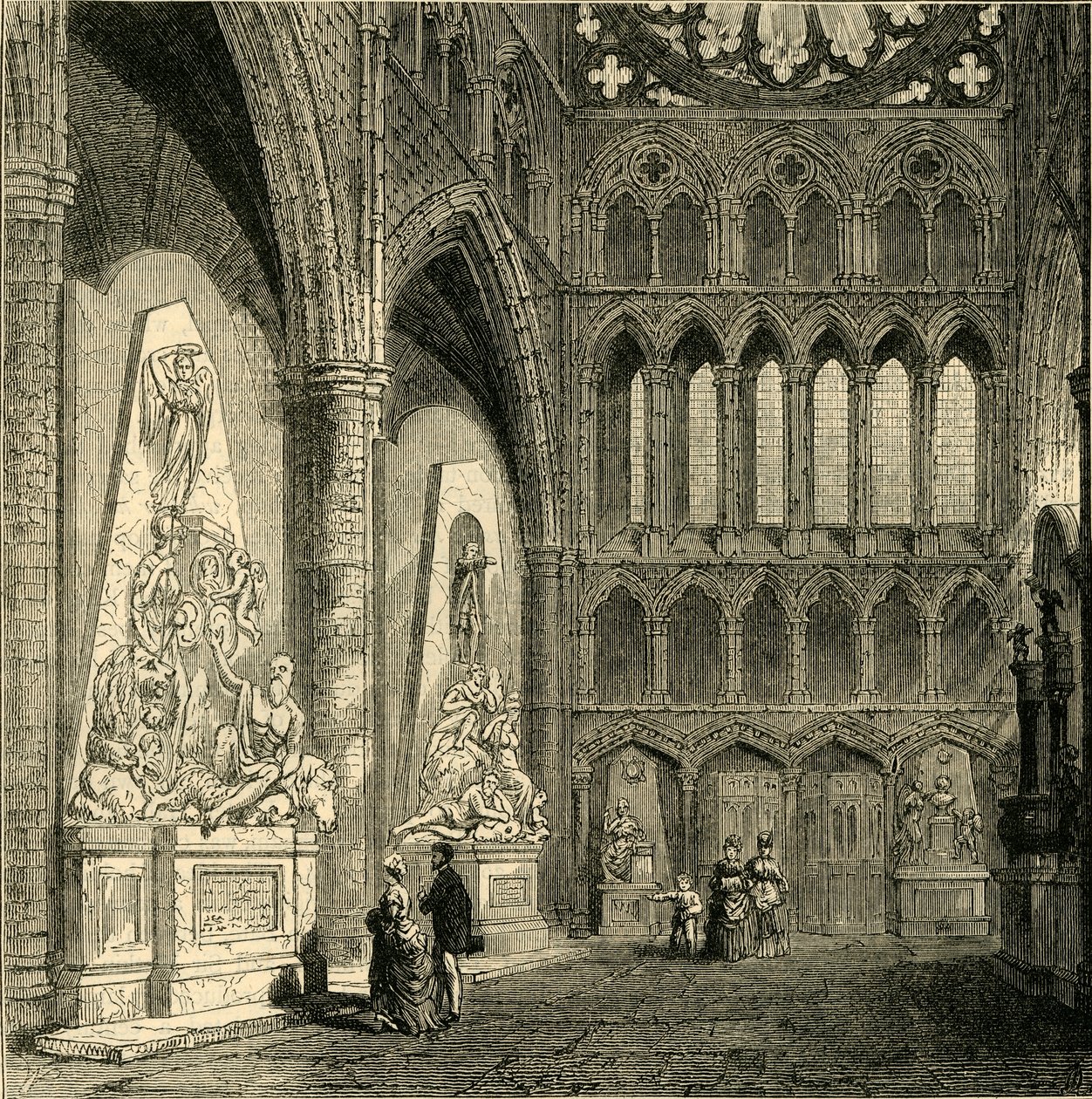 Westminster Abbeyn North Transept, 1830, 1881. tekijältä Unbekannt