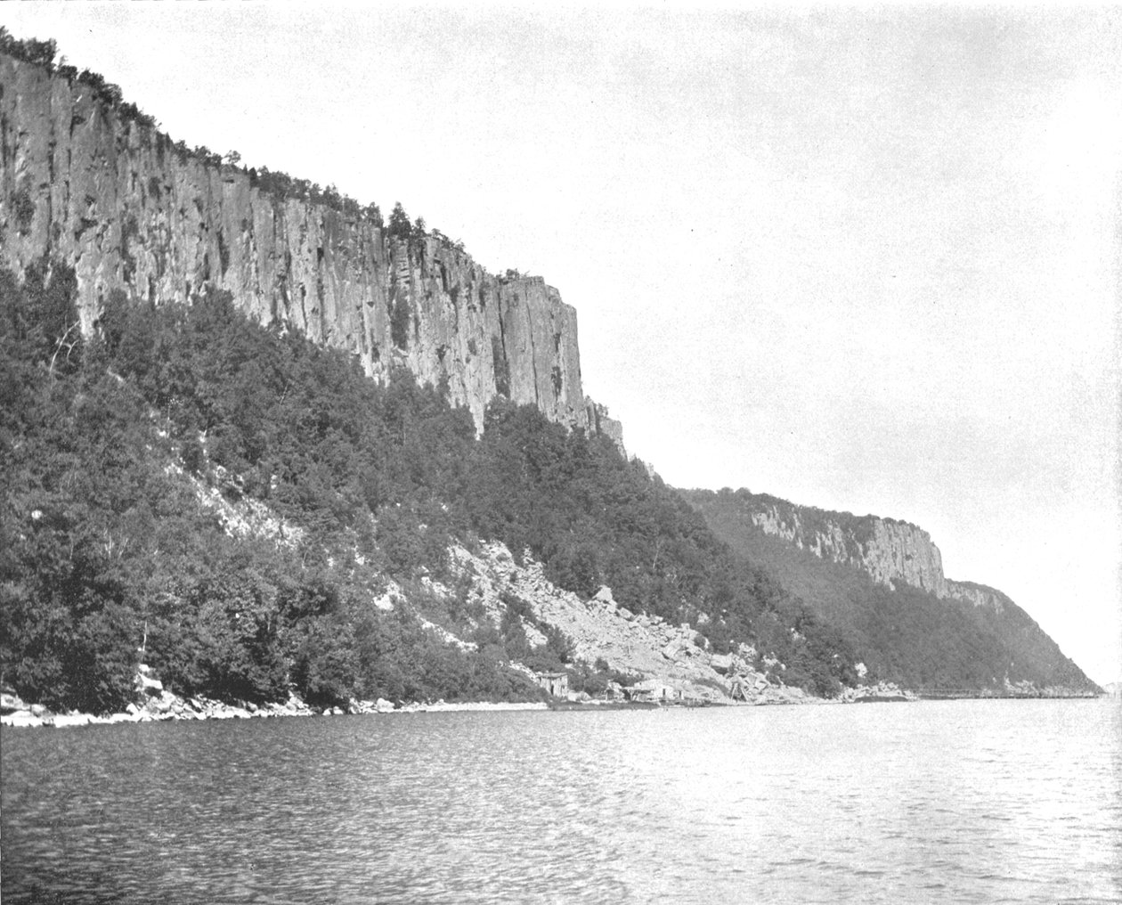 Northern End of the Palisades, Hudson River, USA, n. 1900. tekijältä Unbekannt