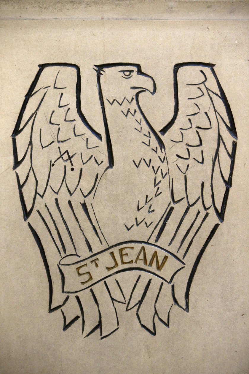 Notre Dame de Francen katolinen kirkko, Lontoo. Evankelista Johanneksen symboli, Lontoo, Iso-Britannia tekijältä Unbekannt