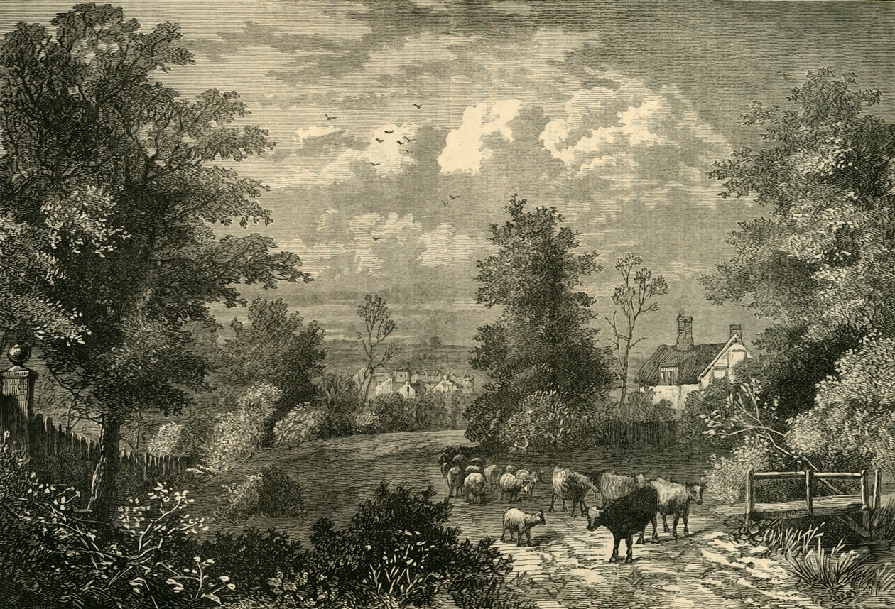Notting Hill vuonna 1750, n. 1876. tekijältä Unbekannt