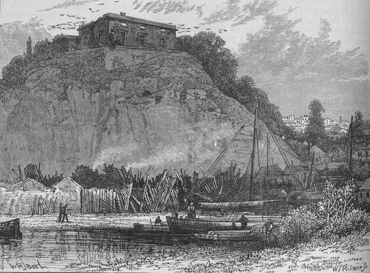Nottinghamin linna vuonna 1880 tekijältä Unbekannt