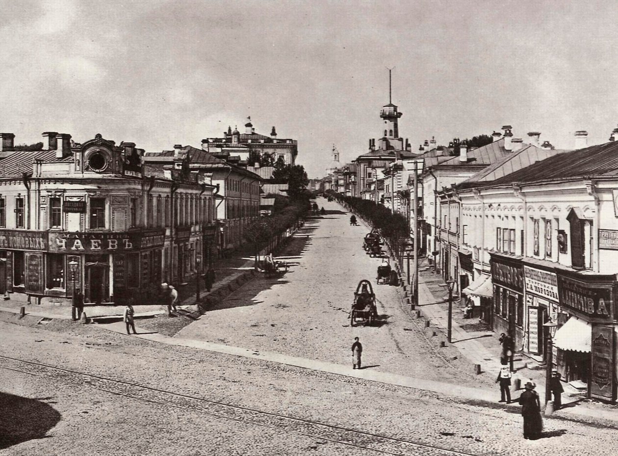 Novaja Basmannaja katu, Moskova, Venäjä, 1880-luku tekijältä Unbekannt