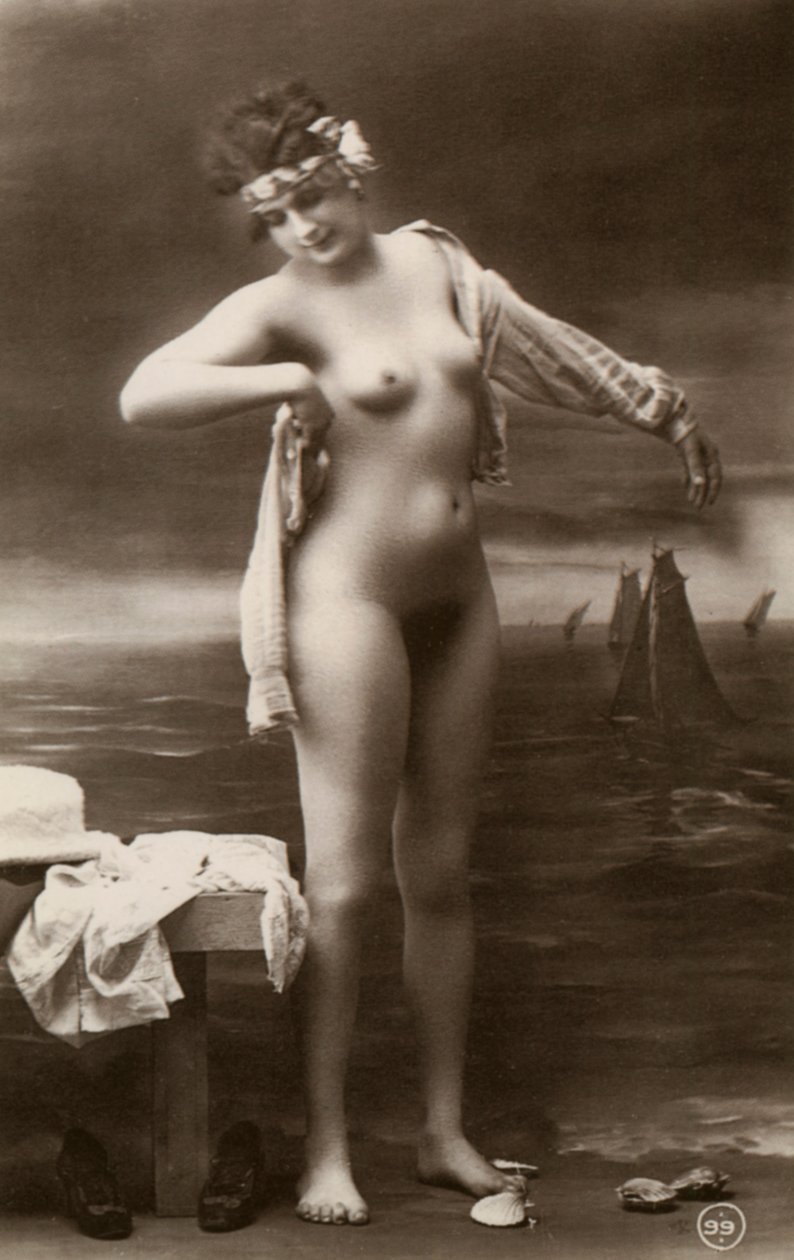Alastonkuva, 1800-luvun loppu tai 1900-luvun alku tekijältä Unbekannt