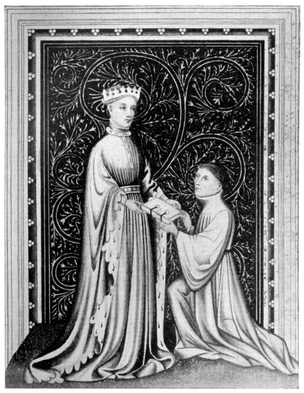 Occleve runoilija ja kuningas Henrik V, c1410, 1910 tekijältä Unbekannt