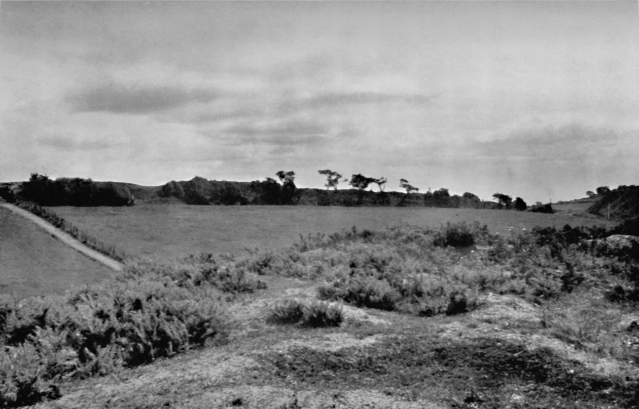 Offas Dyke ylittää kukkulan Denbighshiressä, Walesissa, 1935 tekijältä Unbekannt