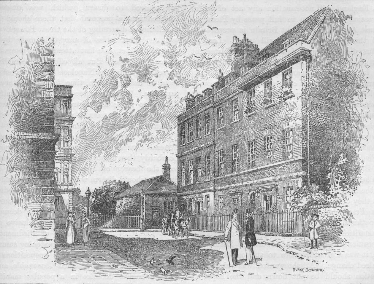Valtiokonttorin ensimmäisen herran toimisto, 10 Downing Street, Lontoo, 1800-luku 1906. tekijältä Unbekannt