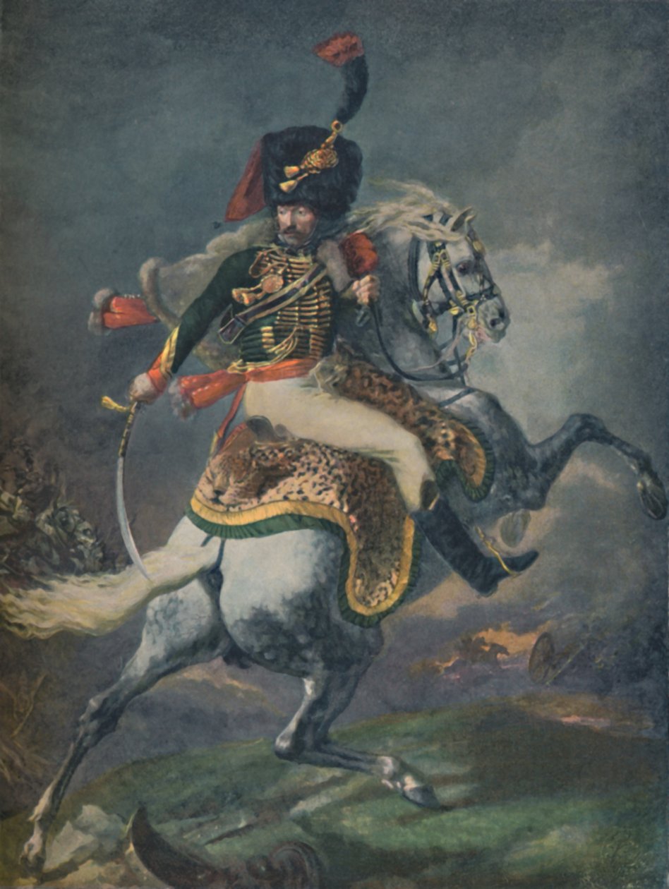 Mounted Chasseurs Charging -päällikkö. Keisarillinen vartija, c1812, 1896. tekijältä Unbekannt