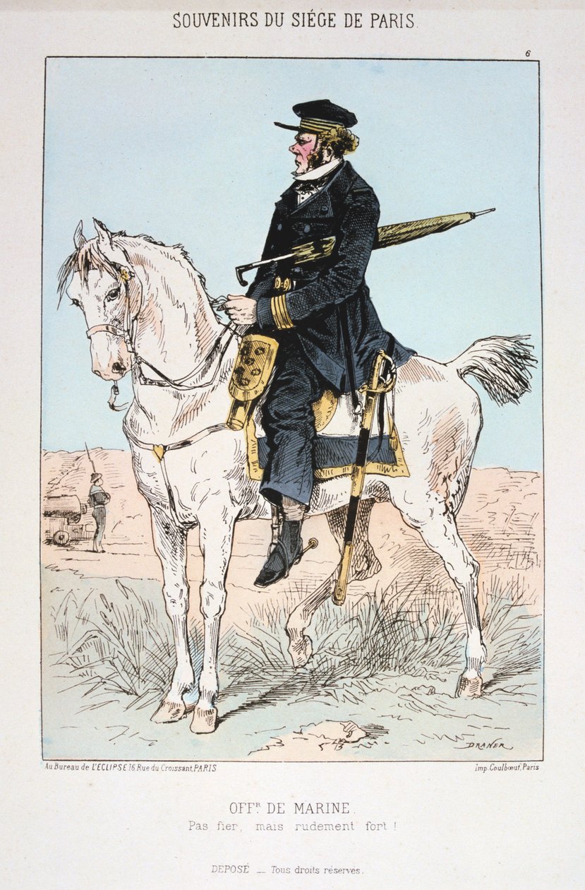 Merivoimien upseeri, Pariisin piiritys, 1870-1871 tekijältä Unbekannt
