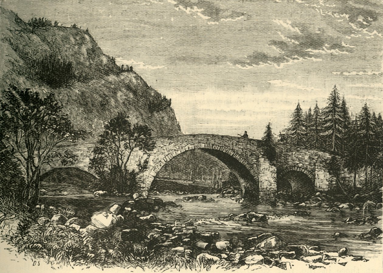 Vanha silta Invercauldissa, 1898. tekijältä Unbekannt