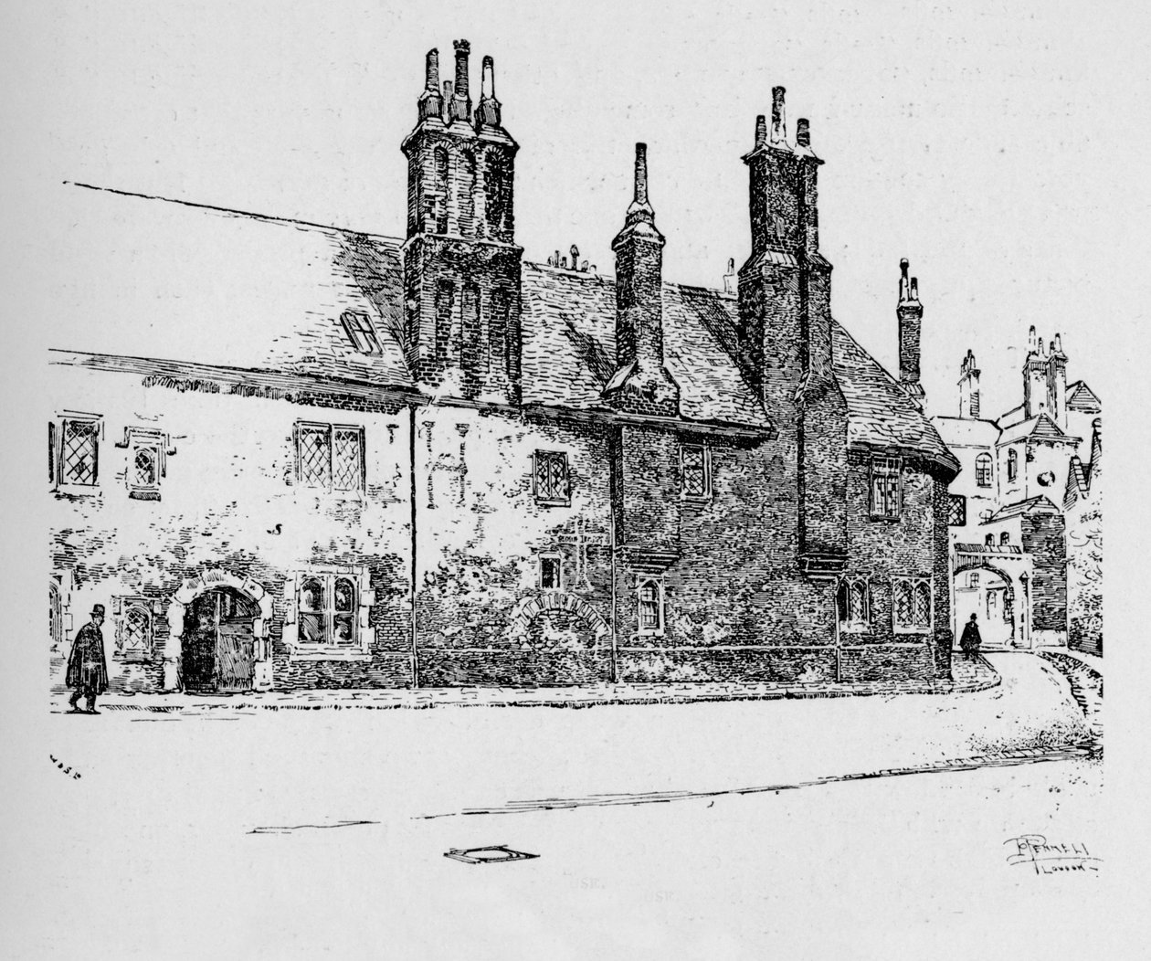 Old Charterhouse, 1890 tekijältä Unbekannt