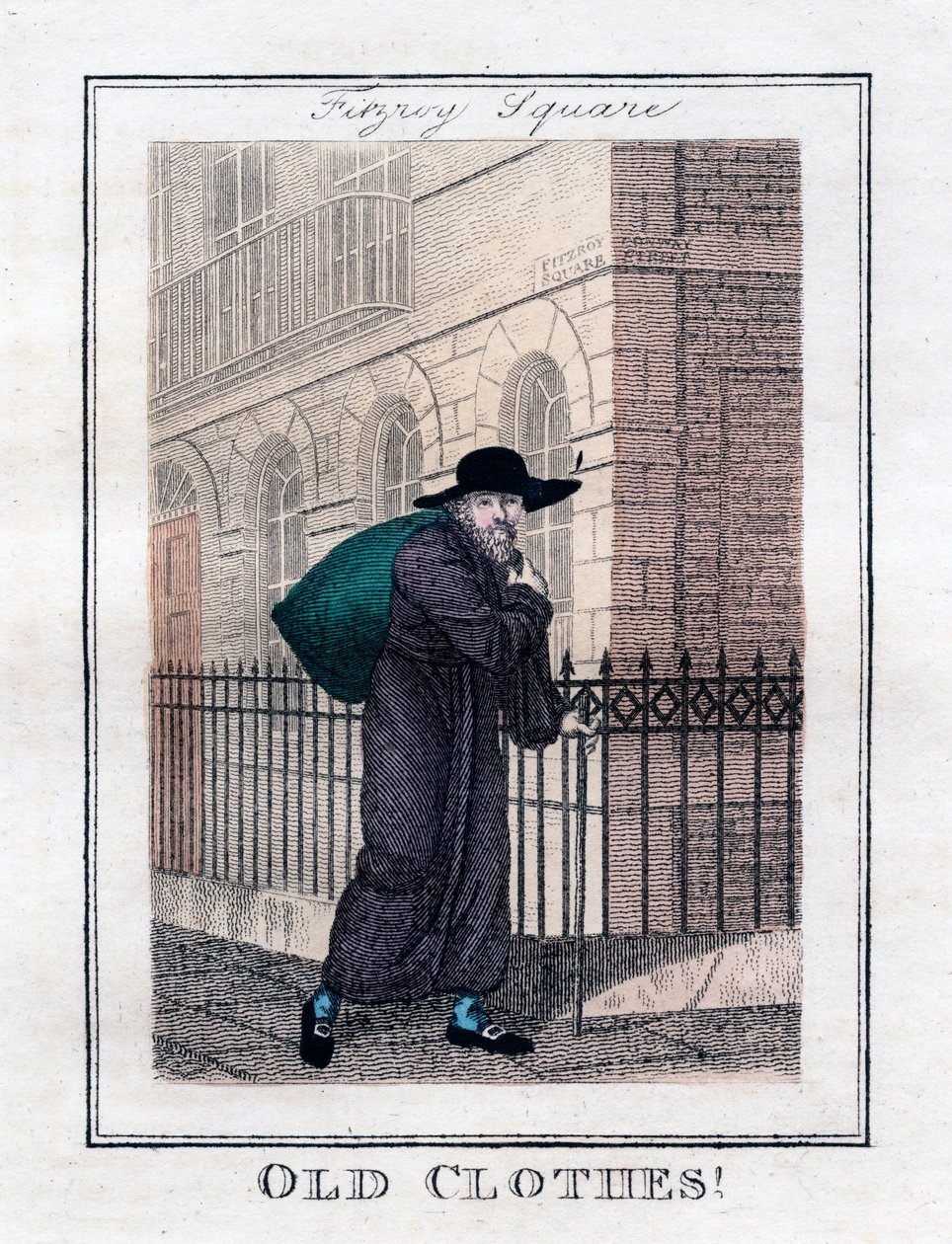 Old Clothes!, Fitzroy Square, Lontoo, 1805 tekijältä Unbekannt