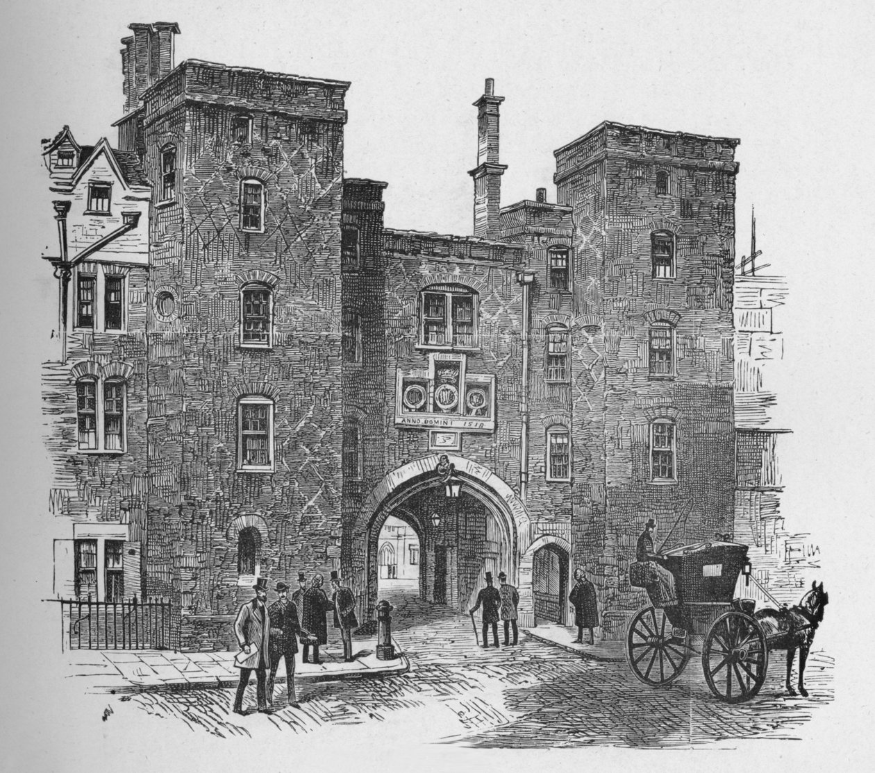 Old Gateway, Lincolns Inn, 1890 tekijältä Unbekannt