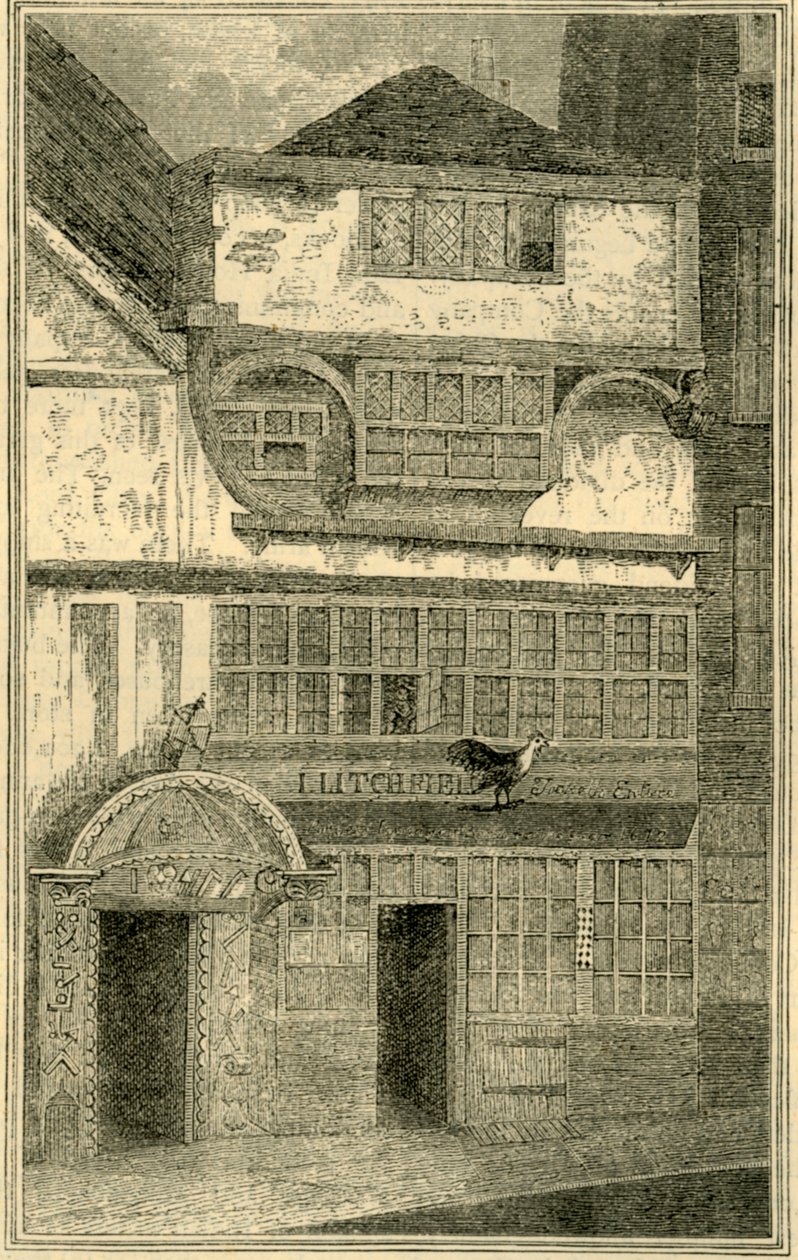 Vanha talo Aiemmin Leadenhall Streetillä, n. 1872. tekijältä Unbekannt