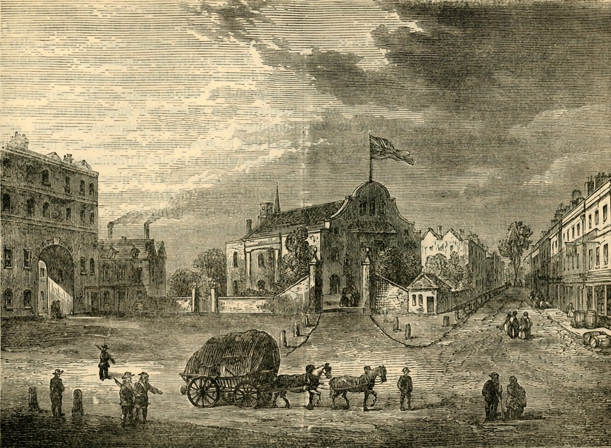 Old Kensington Church, noin 1750, c1876. tekijältä Unbekannt