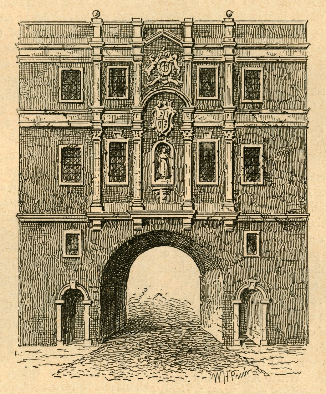 Vanha Lud Gate, painoksesta, joka julkaistiin noin 1750, 1897. tekijältä Unbekannt