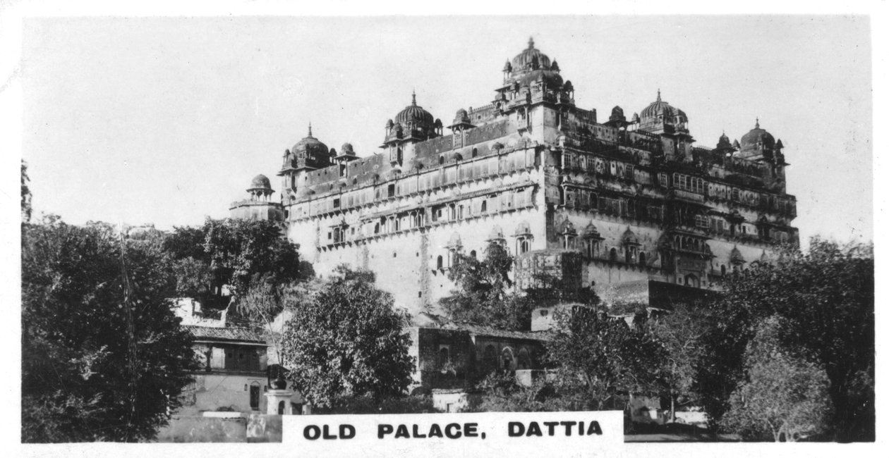 Vanha palatsi, Datia, Intia, vuodelta 1925 tekijältä Unbekannt