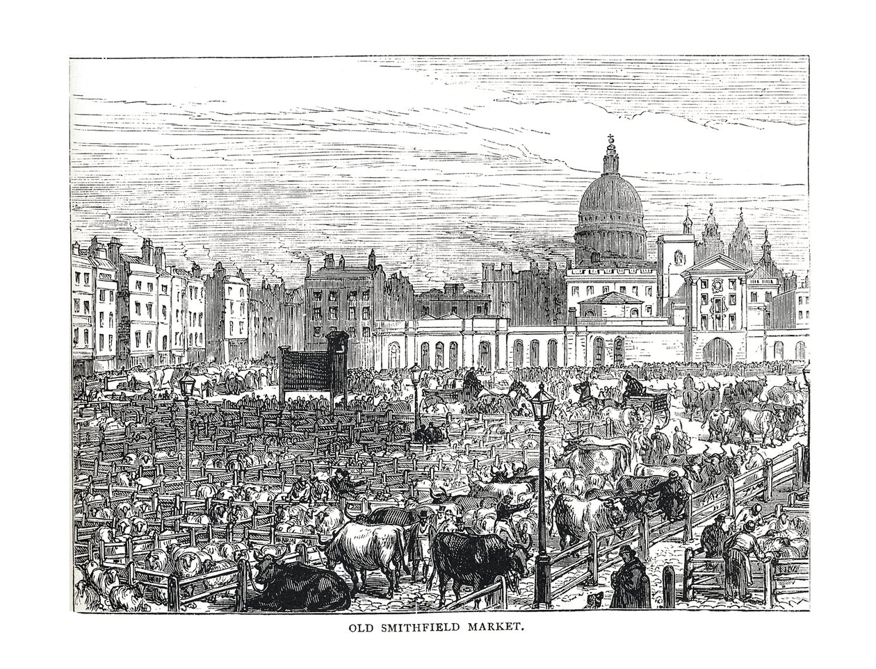 Old Smithfield Market, 1878 tekijältä Unbekannt