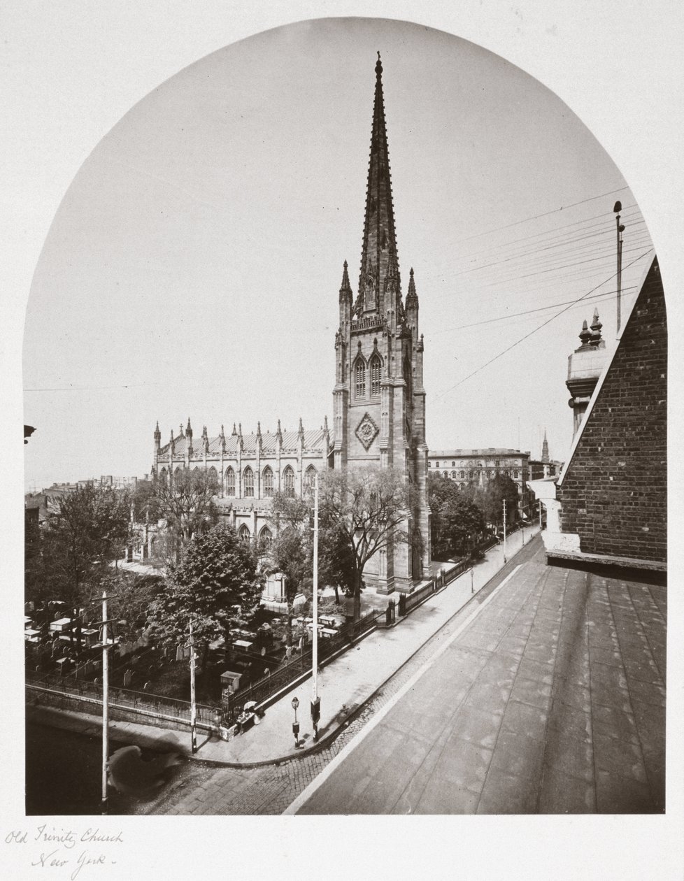 Old Trinity Church, New York City, New York, USA, n. 1865 tekijältä Unbekannt