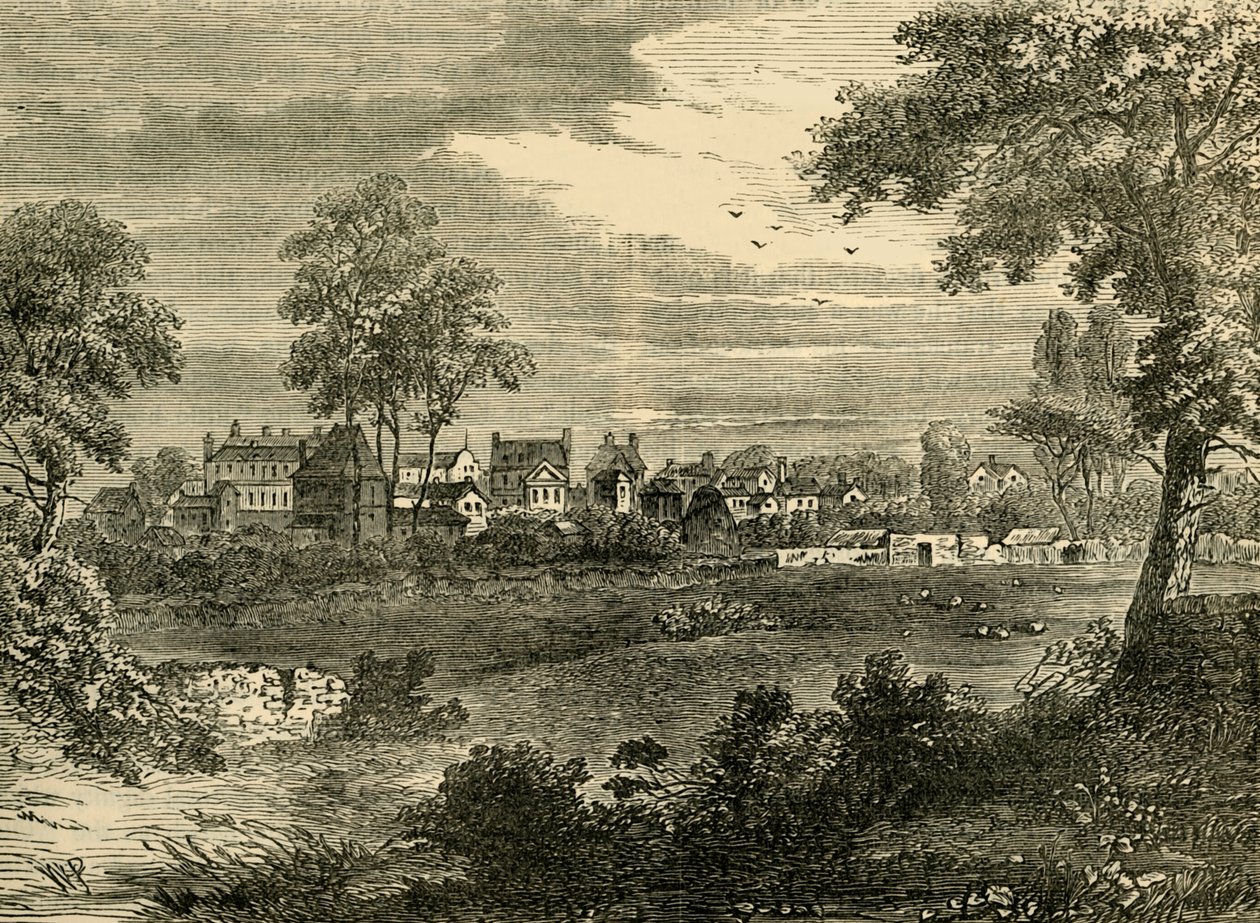 Old View of Kensington, noin 1750, c1876. tekijältä Unbekannt