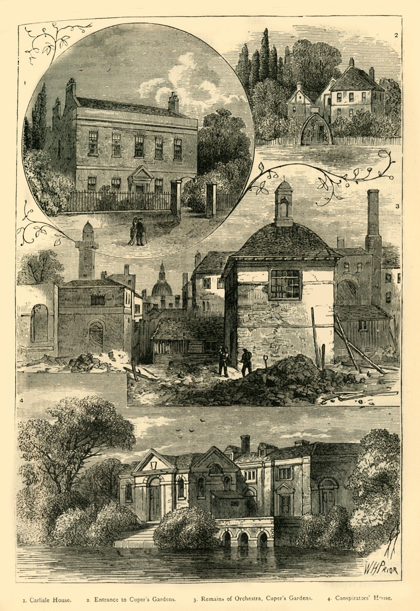 Vanhoja näkymiä Lambethissa, vuodelta 1878. tekijältä Unbekannt