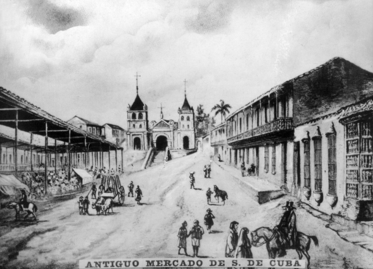 Santiago de Cuban vanhat markkinat, 1800-luku, 1920-luku tekijältä Unbekannt