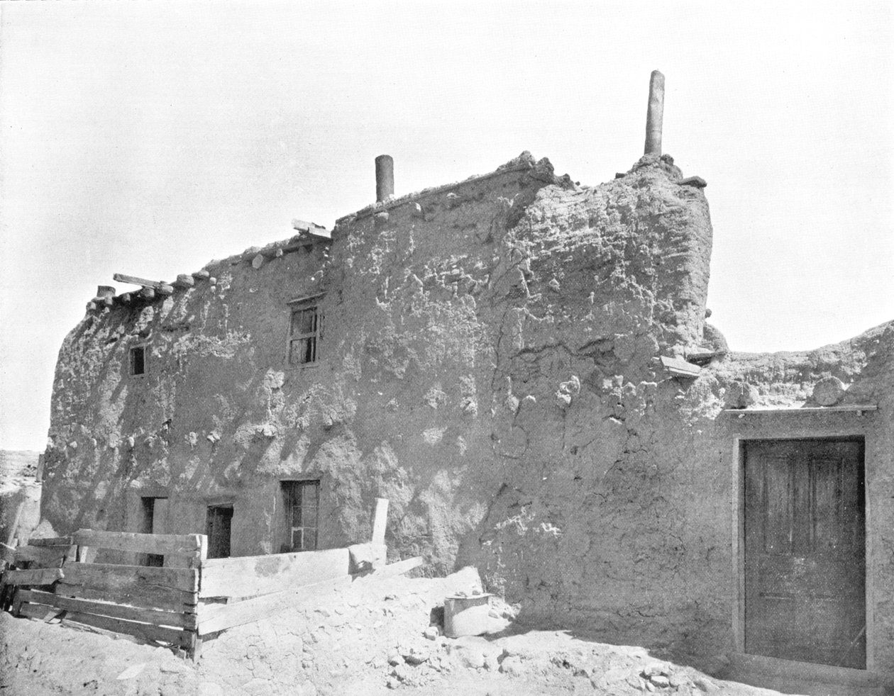 Vanhin talo Yhdysvalloissa, Santa Fe, New Mexico, USA, n. 1900. tekijältä Unbekannt