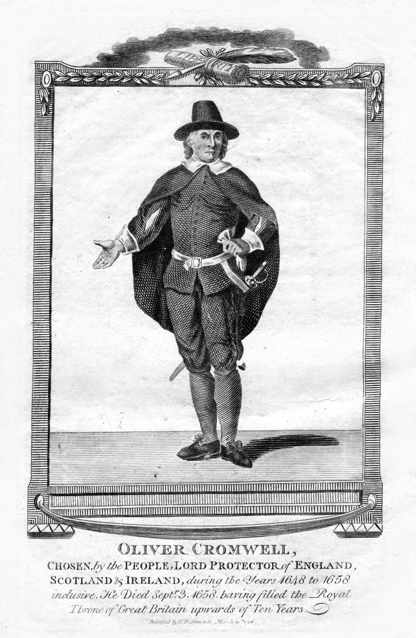 Oliver Cromwell, Englannin sotilasjohtaja ja poliitikko, 1706 tekijältä Unbekannt