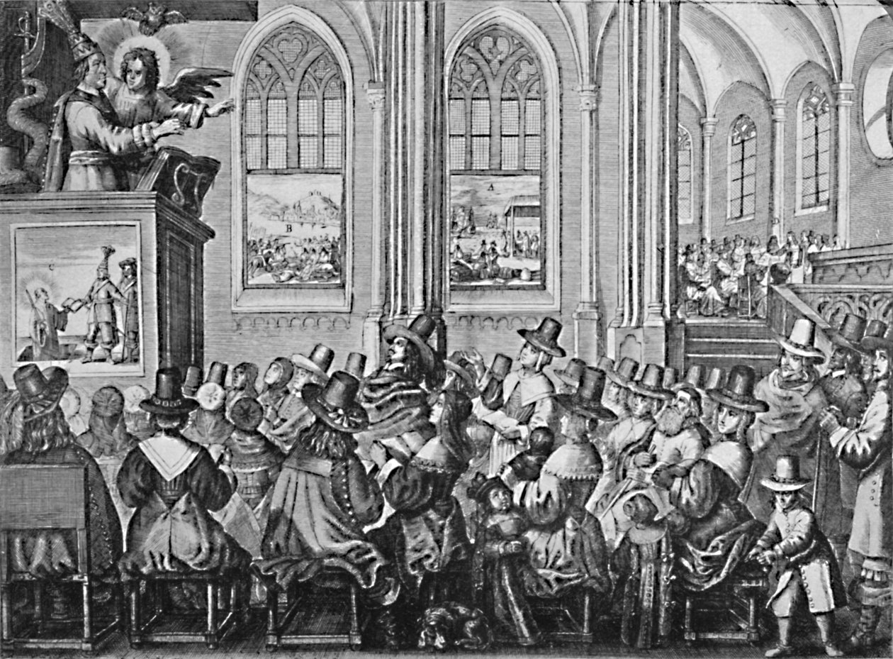 Oliver Cromwell Preaching, c1650, 1903 tekijältä Unbekannt