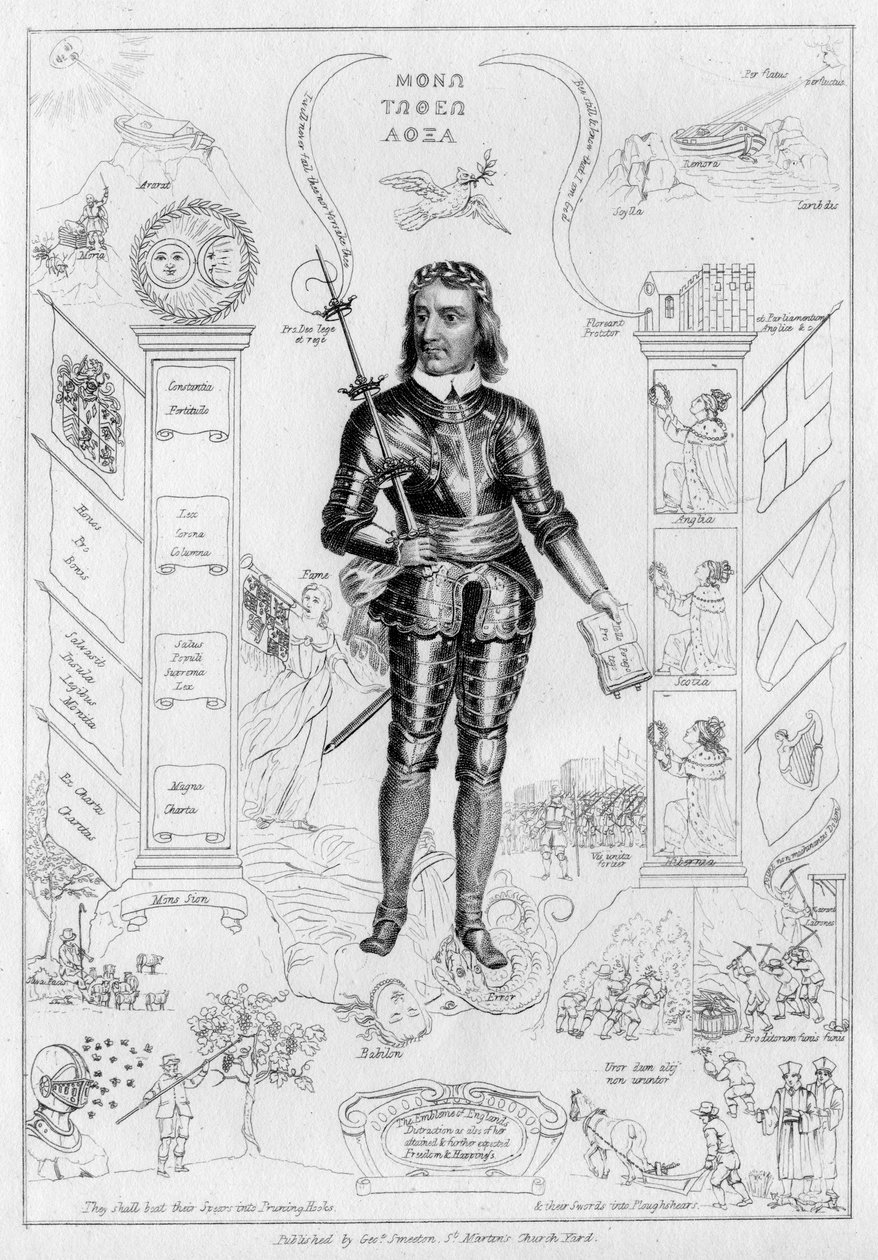 Oliver Cromwell Kristuksena, 1650-luku tekijältä Unbekannt