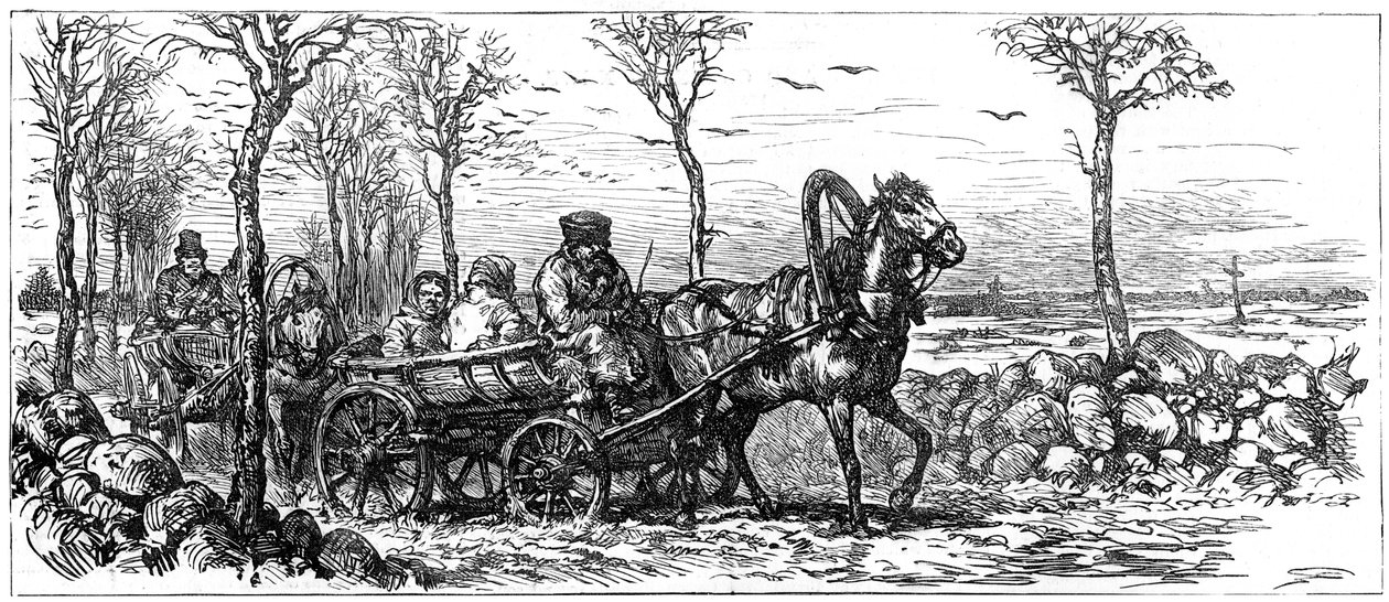 Tiellä Pietarin lähellä, Venäjällä, 1882 tekijältä Unbekannt