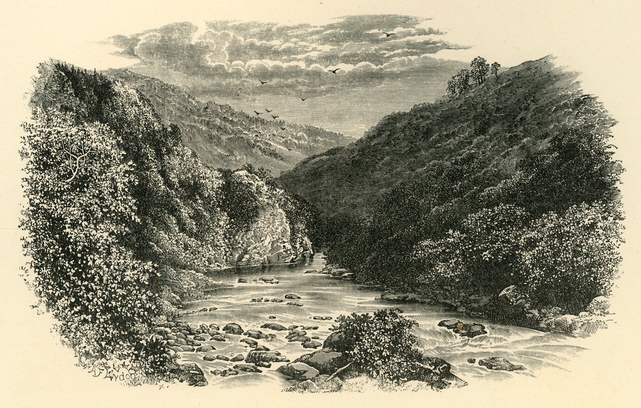 On the Dart, Lovers Leap, c1890. tekijältä Unbekannt