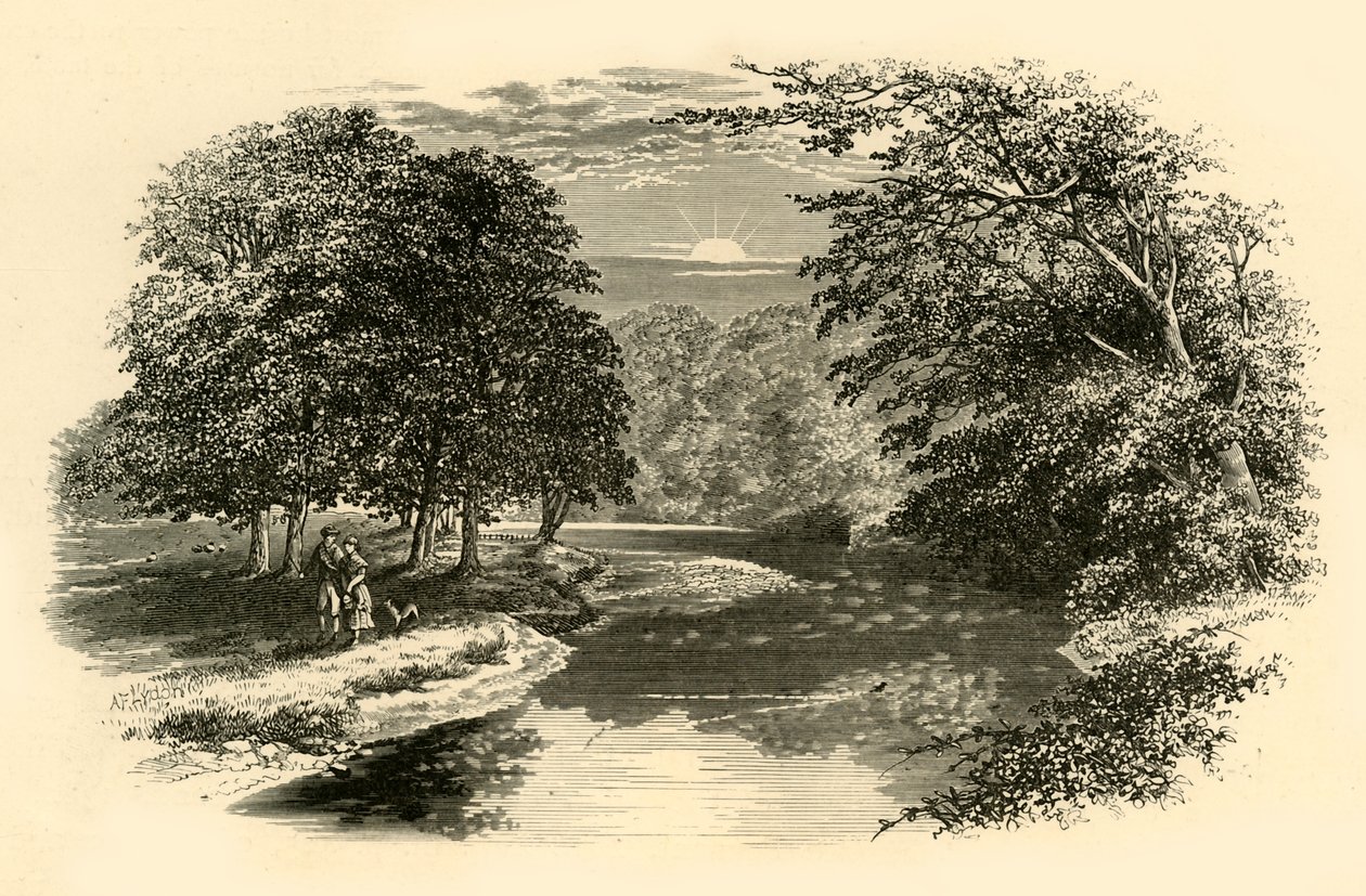 On the Doon, c1890. tekijältä Unbekannt
