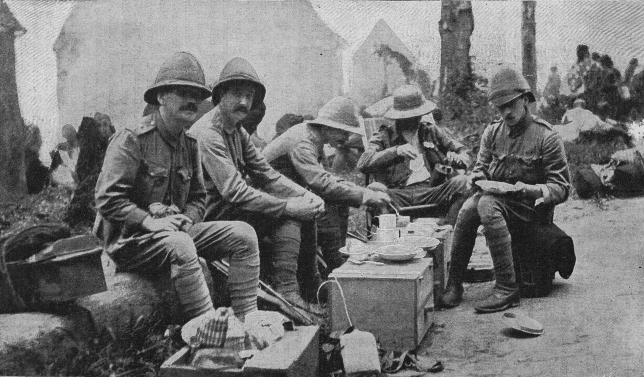 Maaliskuussa Kumassiin: pysähdys illalliselle, 1902 tekijältä Unbekannt