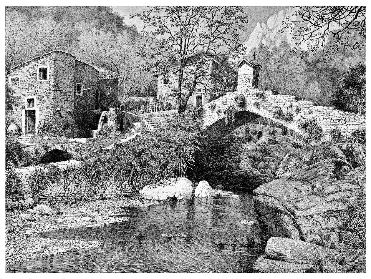 Tiellä Cerianaan, San Remo, 1901 tekijältä Unbekannt