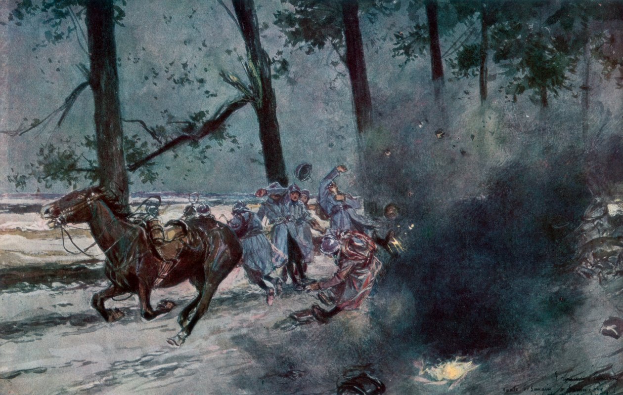 Tiellä Souain, Sommepy, Ranska, Ensimmäinen maailmansota, 1915 1929 tekijältä Unbekannt