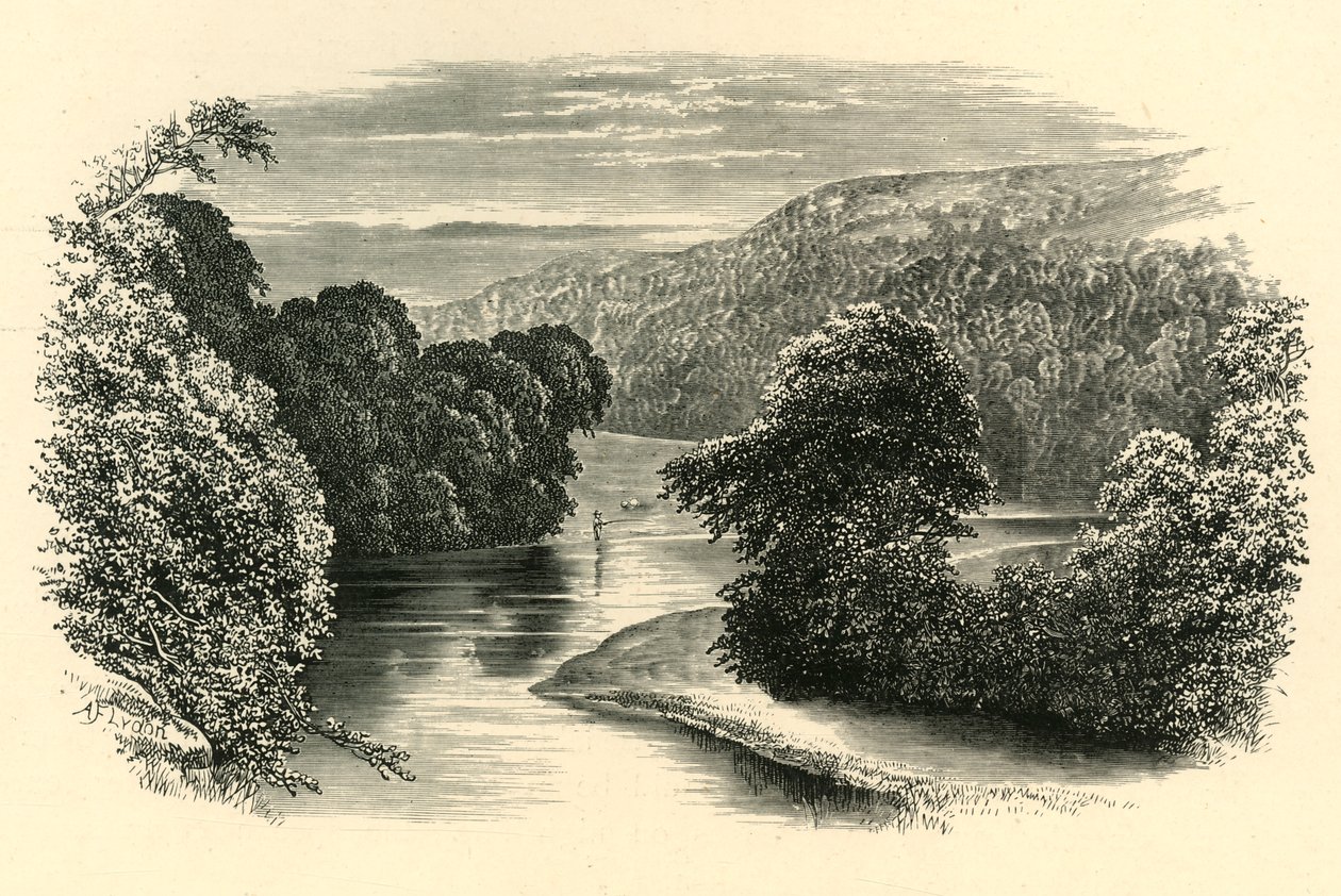 On the Wharfe, c1890. tekijältä Unbekannt