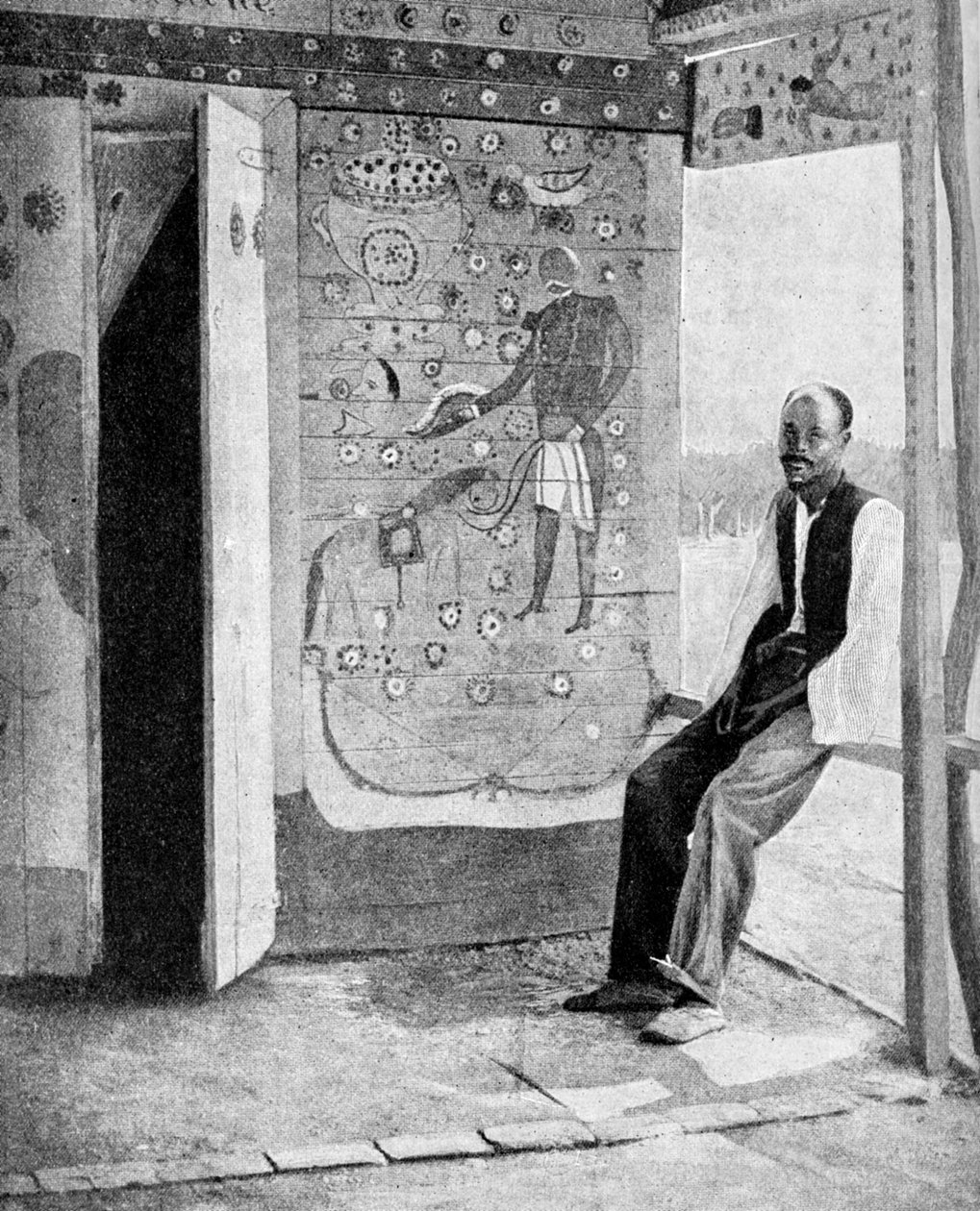 Voodoo-temppelin kynnyksellä, Haiti, 1922 tekijältä Unbekannt