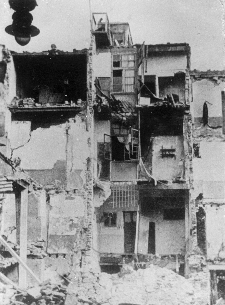 Kerran mahtava hotelli Palmassa, Mallorcalla, Espanjan sisällissodassa, vuodelta 1936 tekijältä Unbekannt