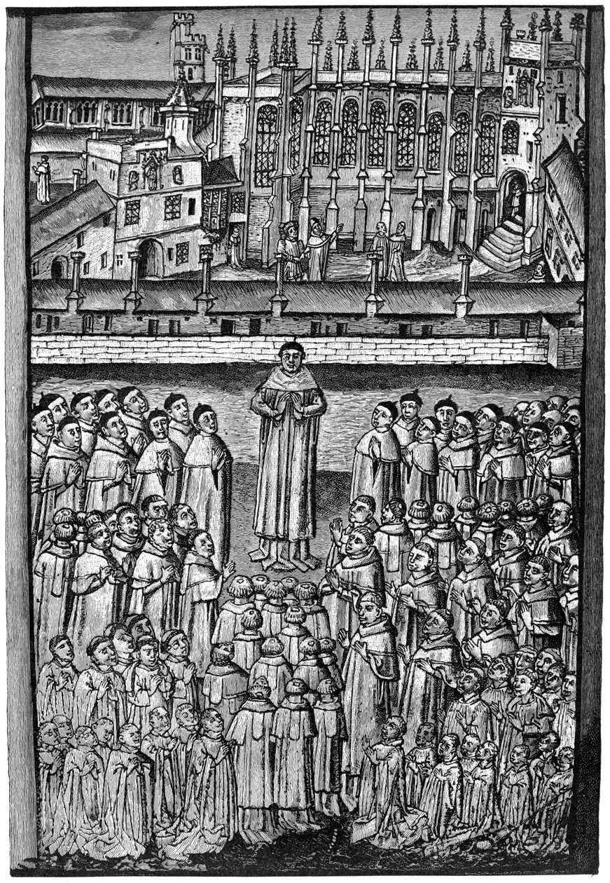 Sata virkailijaa, New College, Oxford, c1453, 1892 tekijältä Unbekannt