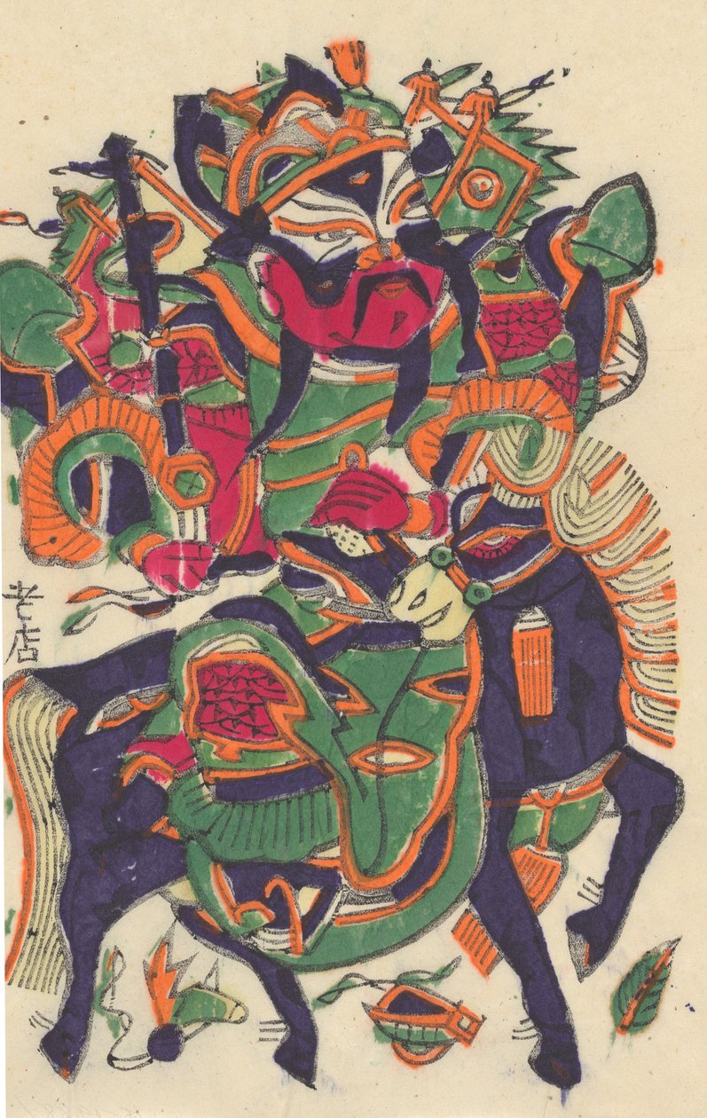 Satakolmekymmentäviisi puupalikkaprinttiä, mukaan lukien uudenvuoden kuvat nianh..., 1800-1900-luvulla. tekijältä Unbekannt