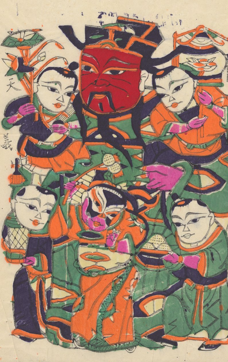 Satakolmekymmentäviisi puupalikkaprinttiä, mukaan lukien uudenvuoden kuvat nianh..., 1800-1900-luvulla. tekijältä Unbekannt