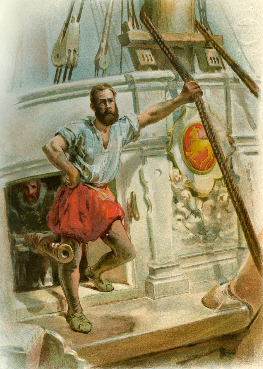 Yksi Drakesin miehistä, 1588 c1890-c1893 tekijältä Unbekannt