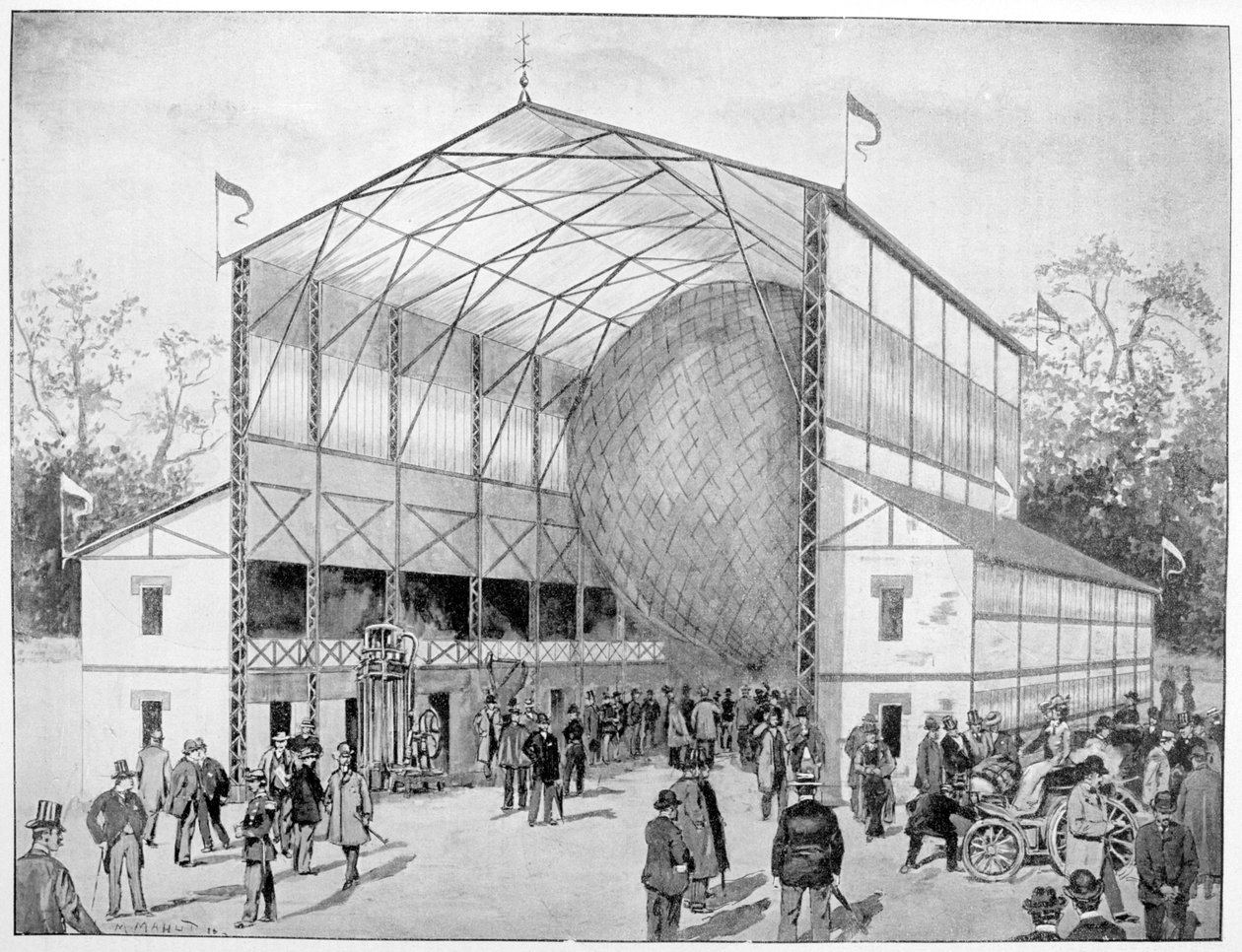 Yksi Vincennesin suurimmista nähtävyyksistä, Pariisi, 1900 tekijältä Unbekannt