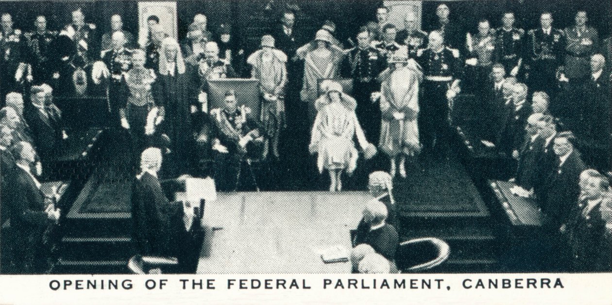 Liittovaltion parlamentin avajaiset, Canberra, 1927 1937 tekijältä Unbekannt