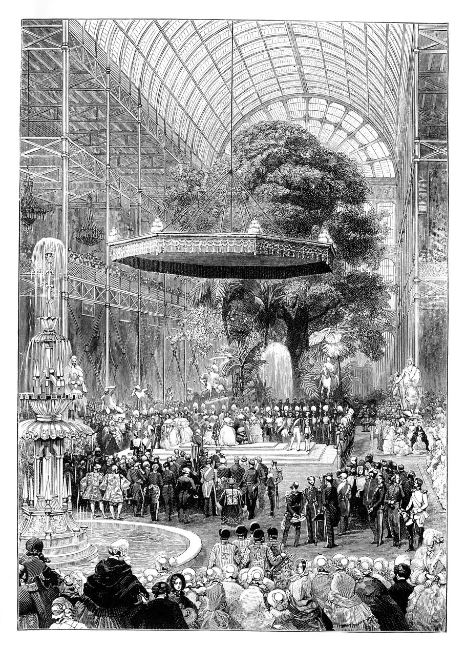 Suuren näyttelyn avajaiset, Hyde Park, Lontoo, 1851, 1888. tekijältä Unbekannt