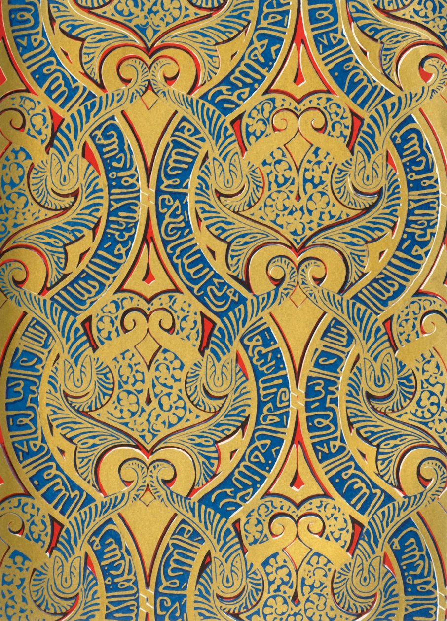 Ornamentti paneelien seinällä, Hall of Ambassadors, 1907. tekijältä Unbekannt