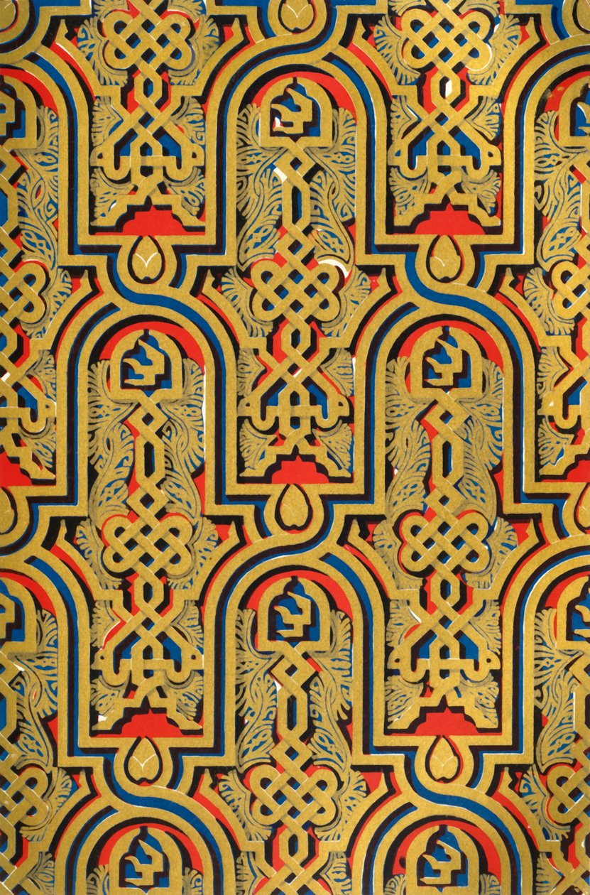 Ornamentit paneeleilla, Suurlähettiläshalli, 1907. tekijältä Unbekannt